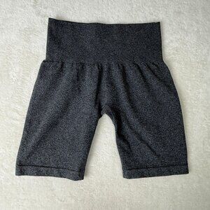 NVGT Women S Gray Biker Short High-Waisted‎ Contour Athleisure Seamless